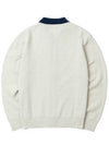 Men's Wool Nylon Cardigan Ivory - BACKANDFORTH - BALAAN 3