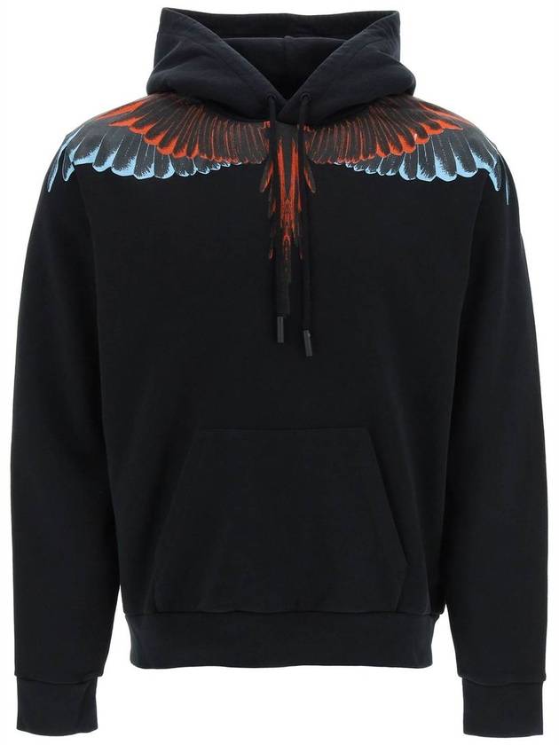 Icon Wings Hood Black - MARCELO BURLON - BALAAN 2