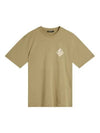 Dale Seasonal Print Short Sleeve T-Shirt Khaki - J.LINDEBERG - BALAAN 2