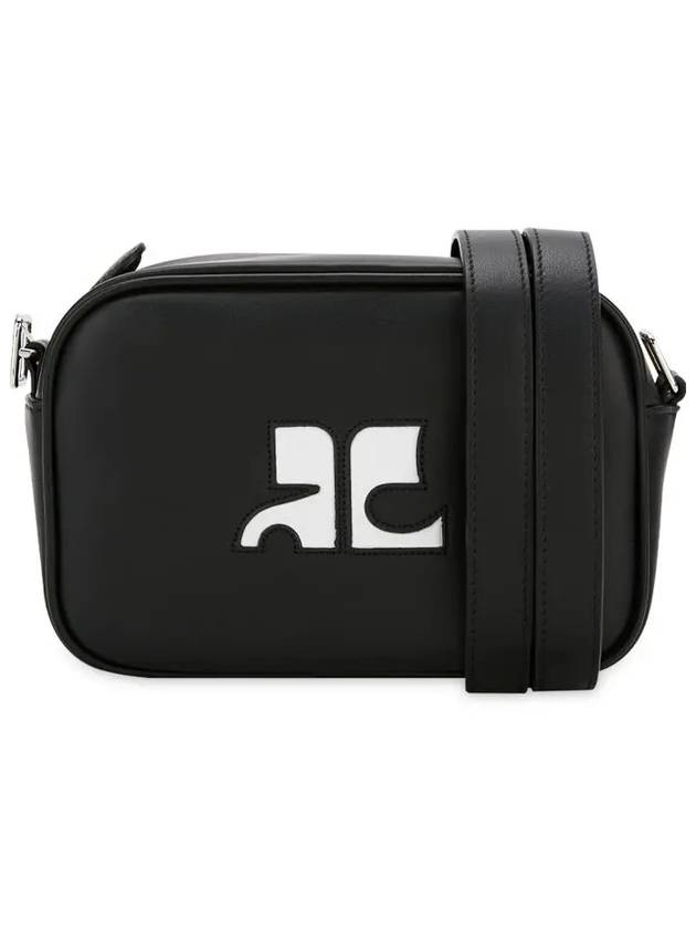 Reedition Camera Leather Cross Bag Black - COURREGES - BALAAN 2