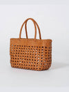 Cannage Kanpur Basket Tote Bag Tan Brown - DRAGON DIFFUSION - BALAAN 3