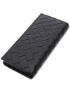 Men's Intrecciato Weaving Long Wallet Black - BOTTEGA VENETA - BALAAN 6