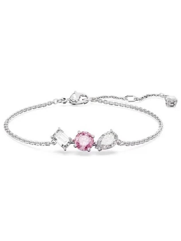 Mesmera Rhodium Plated Bracelet Pink - SWAROVSKI - BALAAN 3