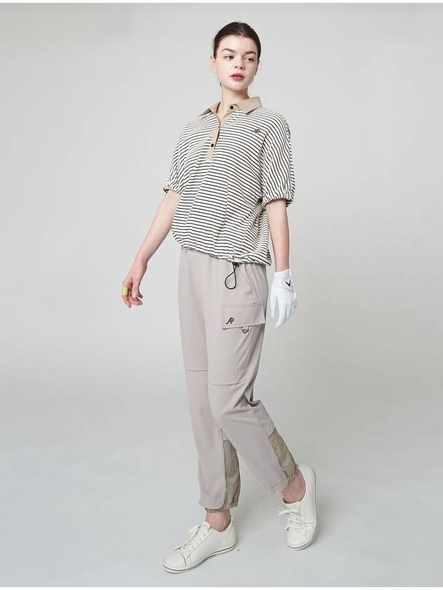 Zipper Jogger G Pants Light Beige - ATHPLATFORM - BALAAN 7