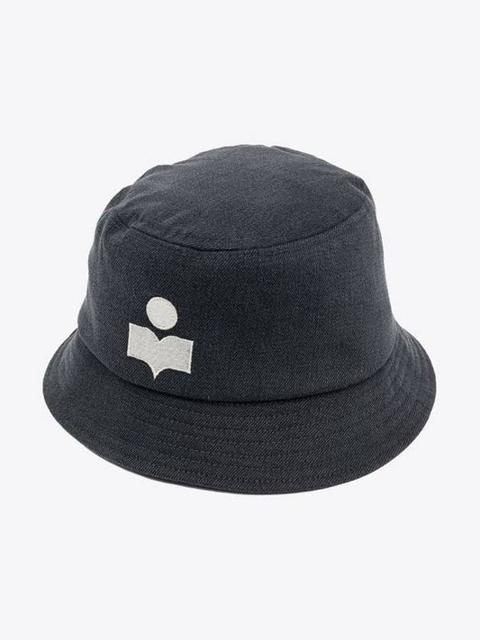 Embroidered Logo Bucket Hat Grey - ISABEL MARANT - BALAAN 2