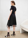 Organza point belted dress oganza point belted dress - PRETONE - BALAAN 6