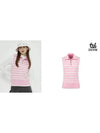 striped knit half zip-up vest DC3WSV002PK - DUVIK - BALAAN 6