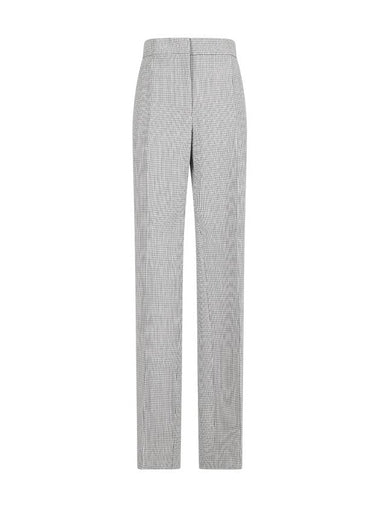 CHECKED TAILORED TROUSERS - JIL SANDER - BALAAN 1