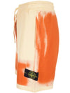 Airbrush effect garment dyeing badge Bermuda pants - STONE ISLAND - BALAAN 4