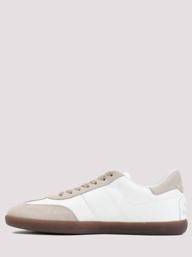 Tabs Smooth Leather Low Top Sneakers White - TOD'S - BALAAN 3