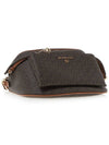 Slater Monogram Print Cross Bag Brown - MICHAEL KORS - BALAAN 6