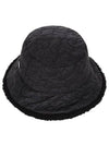 Quilted Bookle Bucket Hat 8643LXAHBLACK - BLACK&WHITE - BALAAN 3