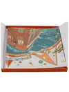 Flagship Silk 90 Scarf Creme Orange Vert Argile - HERMES - BALAAN 3