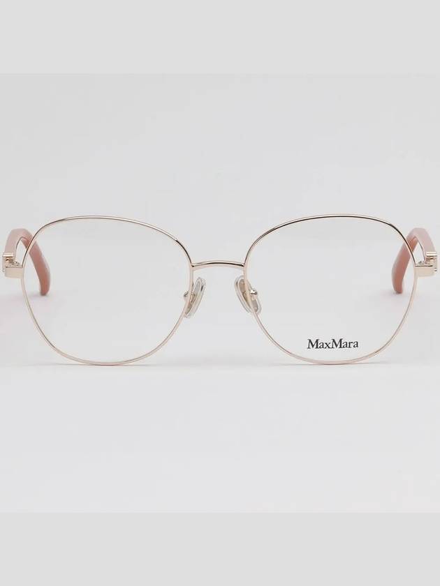 Glasses frame MM5034 028 round gold frame glasses - MAX MARA - BALAAN 3