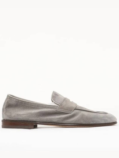 Suede Penny Slot Loafers Grey - BRUNELLO CUCINELLI - BALAAN 2