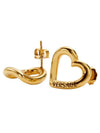 Heart Earrings Gold - VERSACE - BALAAN 3