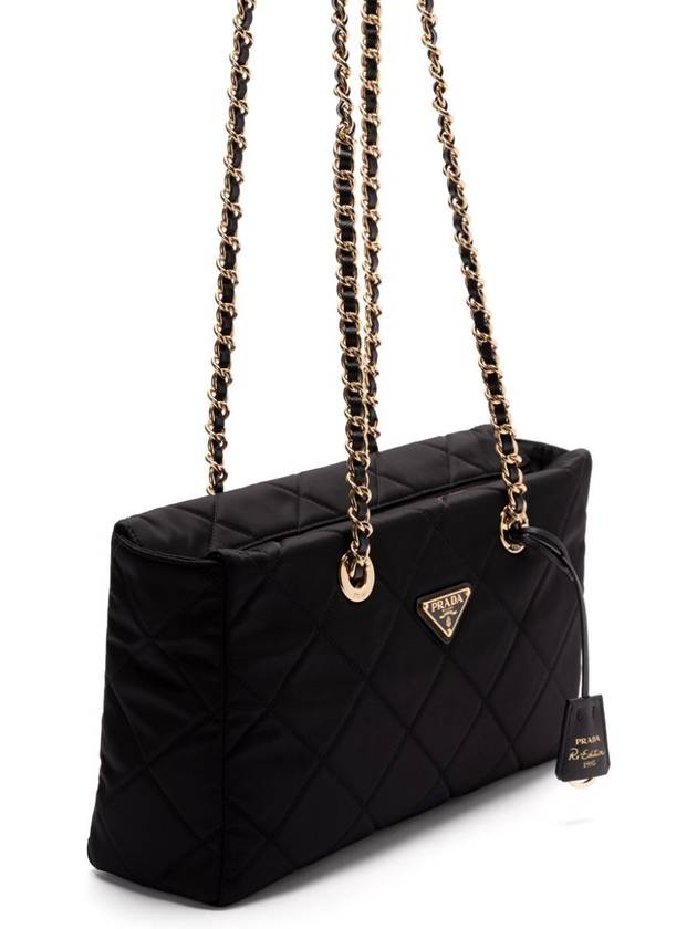 1995 chain medium shoulder bag black - PRADA - BALAAN 3