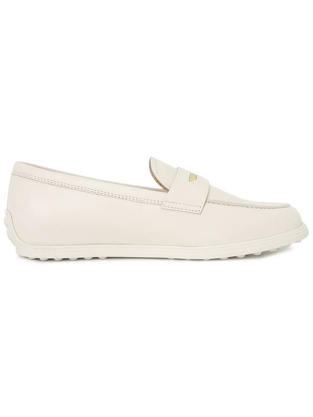 Women's Leather Loafers Off White - TOD'S - BALAAN 5