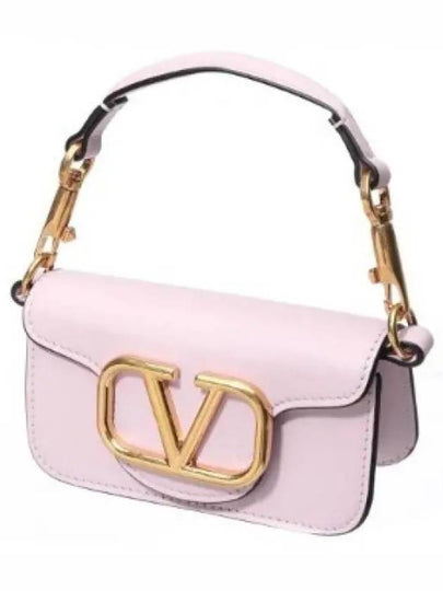 Gold Hardware V Logo Shoulder Bag Pink - VALENTINO - BALAAN 2