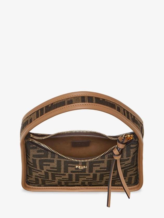 Pendesense FF Fabric Mini Shoulder Bag Brown - FENDI - BALAAN 6