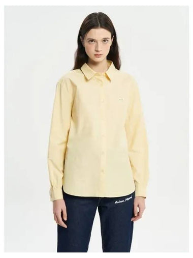 Women s Fox Classic Shirt Blouse Southern Chalk Yellow Domestic Product GM0024031186127 - MAISON KITSUNE - BALAAN 1