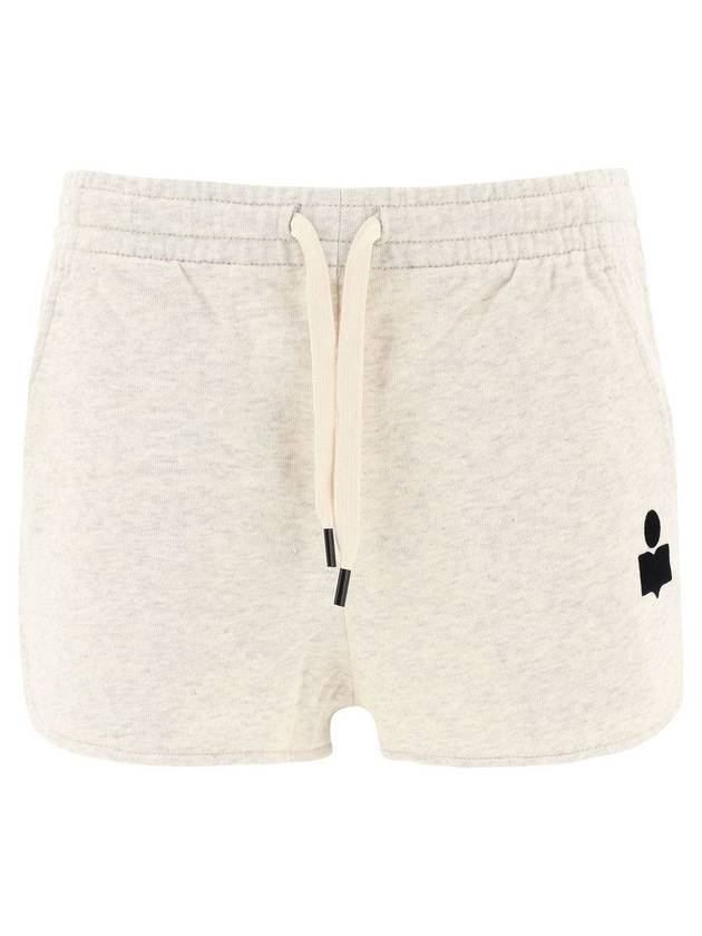 Mipha Logo Banding Shorts Ecru - ISABEL MARANT ETOILE - BALAAN 1