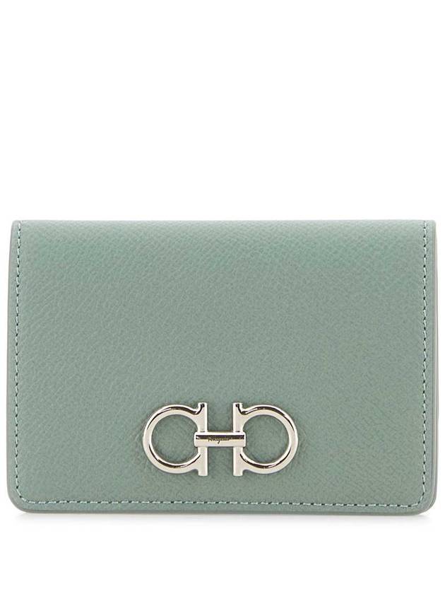 Gancini Leather Card Wallet Lucky Charm - SALVATORE FERRAGAMO - BALAAN 2