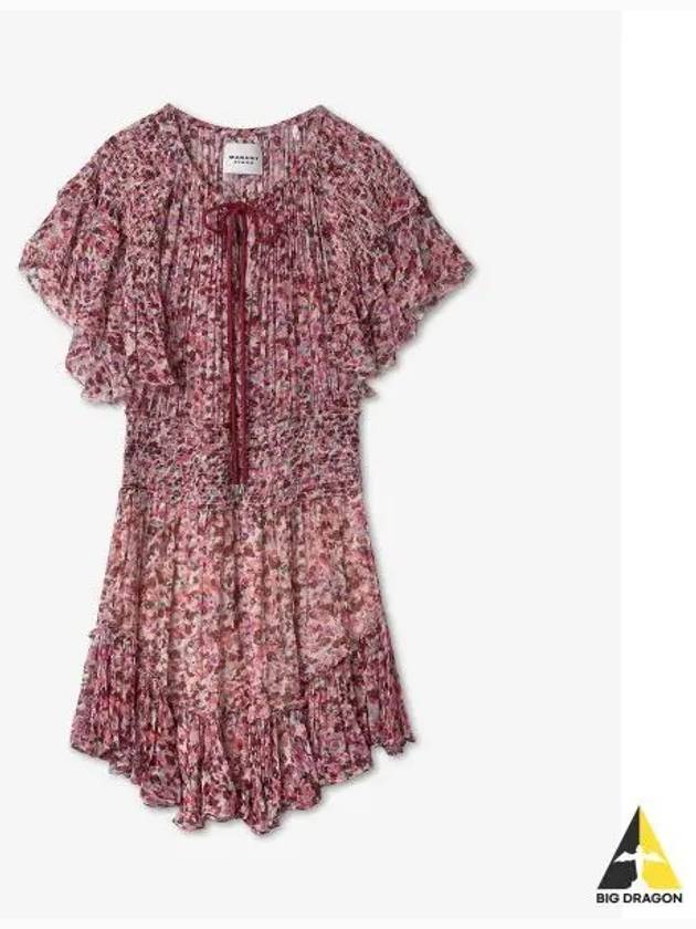 Florize Print One Piece Raspberry Ecru RO0032FAA1J49ERYEC - ISABEL MARANT - BALAAN 1