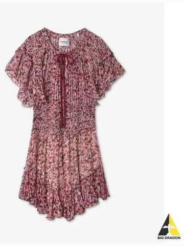 Florize Print One Piece Raspberry Ecru RO0032FAA1J49ERYEC - ISABEL MARANT - BALAAN 1