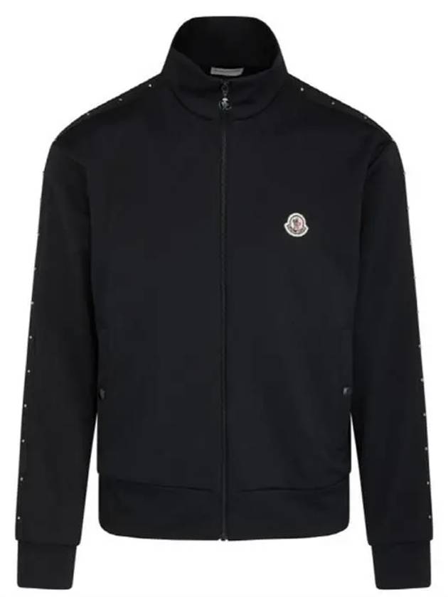 Studded Track Jacket Black - MONCLER - BALAAN 3