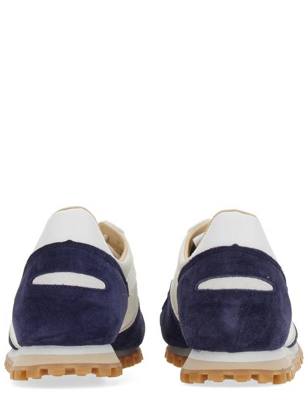 Men's Trail Leather Low Top Sneakers Navy - SPALWART - BALAAN 4