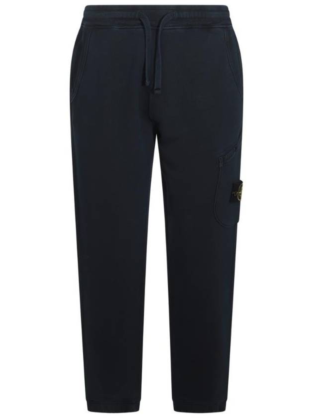 Cotton Cargo Jogging Pants Navy - STONE ISLAND - BALAAN 1