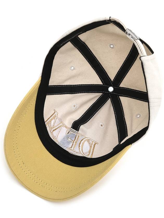 Two-tone Short Brim Ball Cap Yellow P00000RE - DONTFORGETME - BALAAN 4