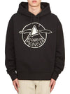 Logo Motif Hoodie Black - MONCLER - BALAAN 2