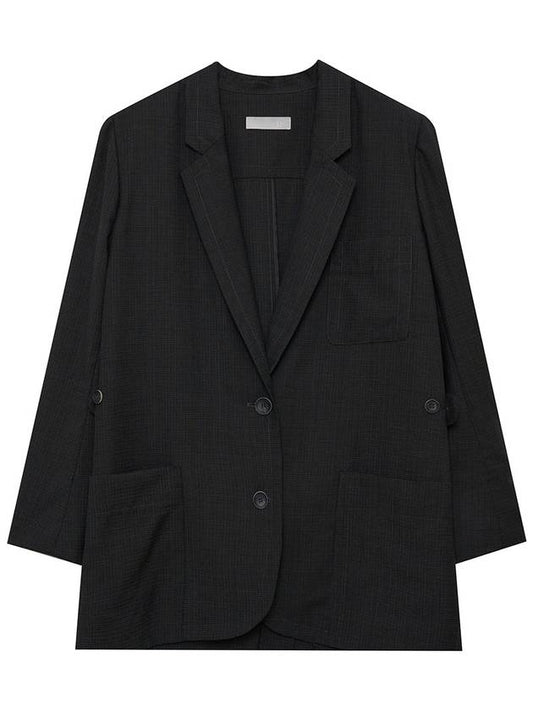 Women's Heritage Wool Ellen Jacket Black - RS9SEOUL - BALAAN 1