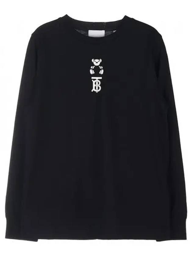 Kids Kooper Bear Sweatshirt Black - BURBERRY - BALAAN 2