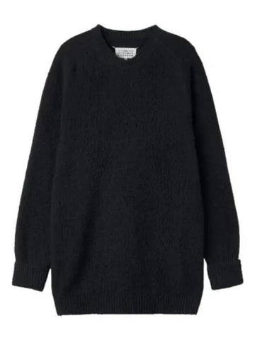 Backstitch pullover knit black - MAISON MARGIELA - BALAAN 1