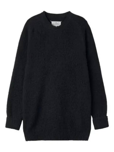 Backstitch pullover knit black - MAISON MARGIELA - BALAAN 1