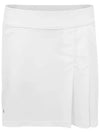 Golfwear Thea Rubber Logo Skirt White - J.LINDEBERG - BALAAN 3