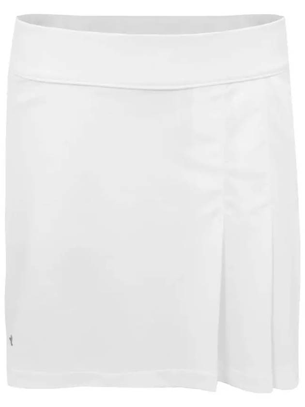 Golfwear Thea Rubber Logo Skirt White - J.LINDEBERG - BALAAN 3