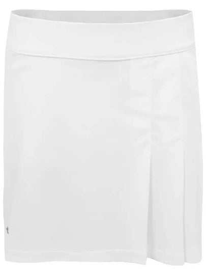 Golfwear Thea Rubber Logo Skirt White - J.LINDEBERG - BALAAN 2