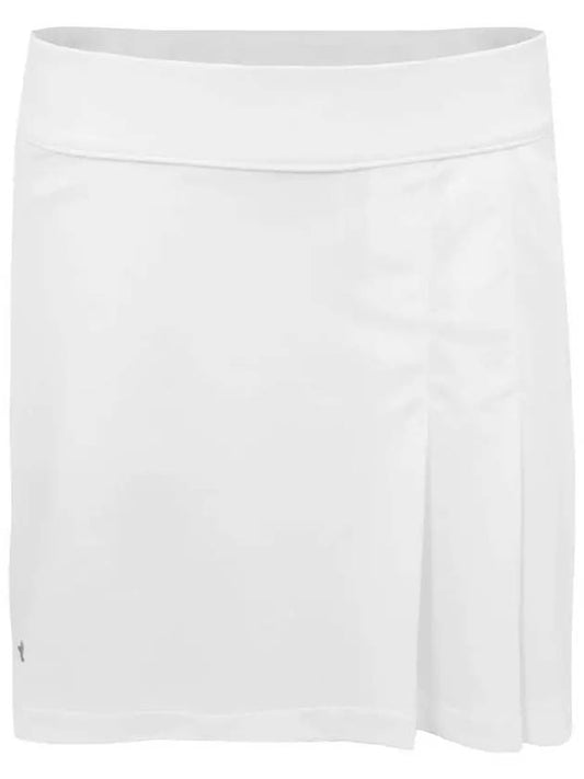 Golfwear Thea Rubber Logo Skirt White - J.LINDEBERG - BALAAN 2