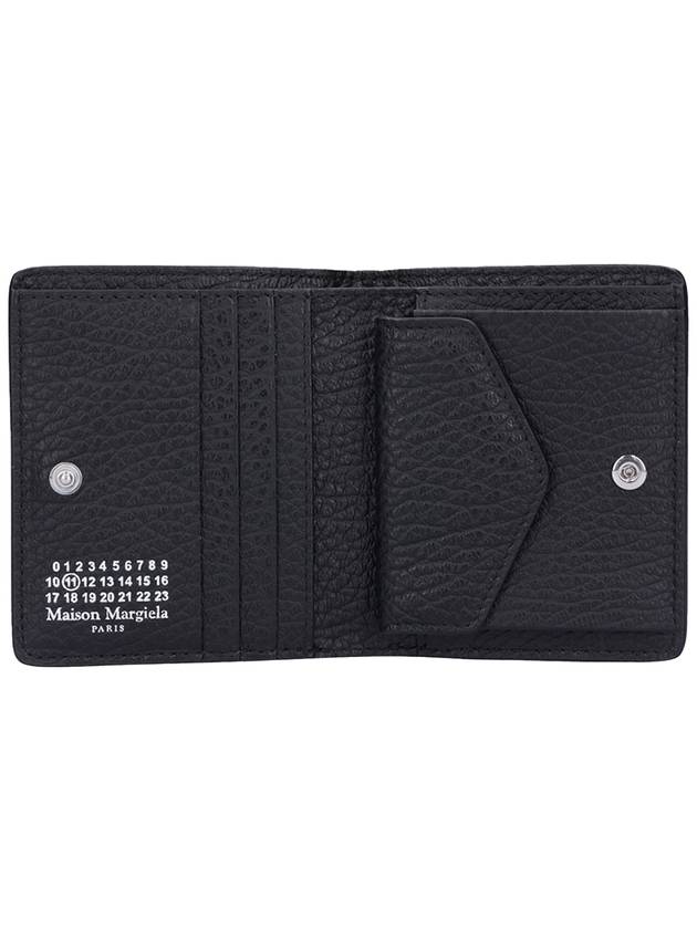 Stitch Leather Compact Half Wallet Black - MAISON MARGIELA - BALAAN 5