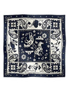 Animaux Bandana 55 Scarf marine - HERMES - BALAAN 2