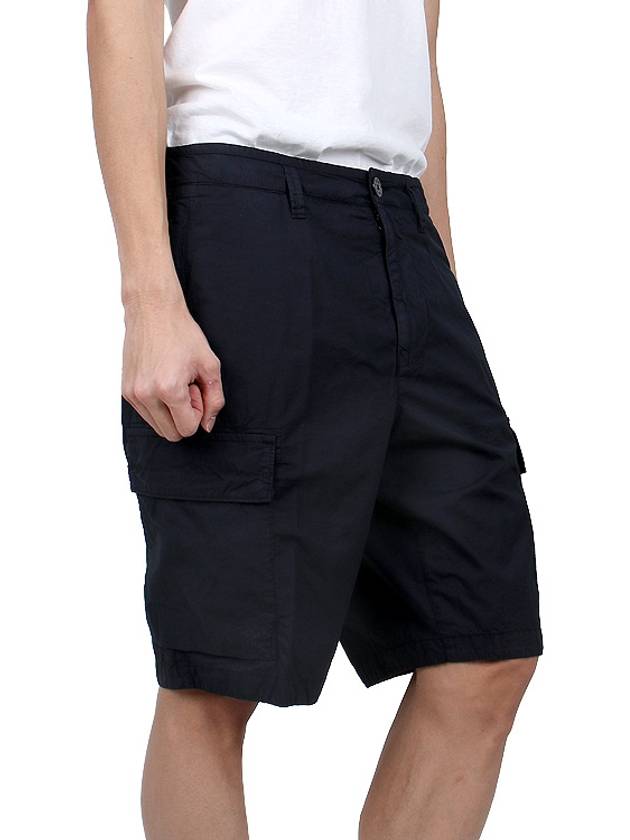 Light Stretch Cotton Bermuda Regular Fit Shorts Navy - STONE ISLAND - BALAAN 4