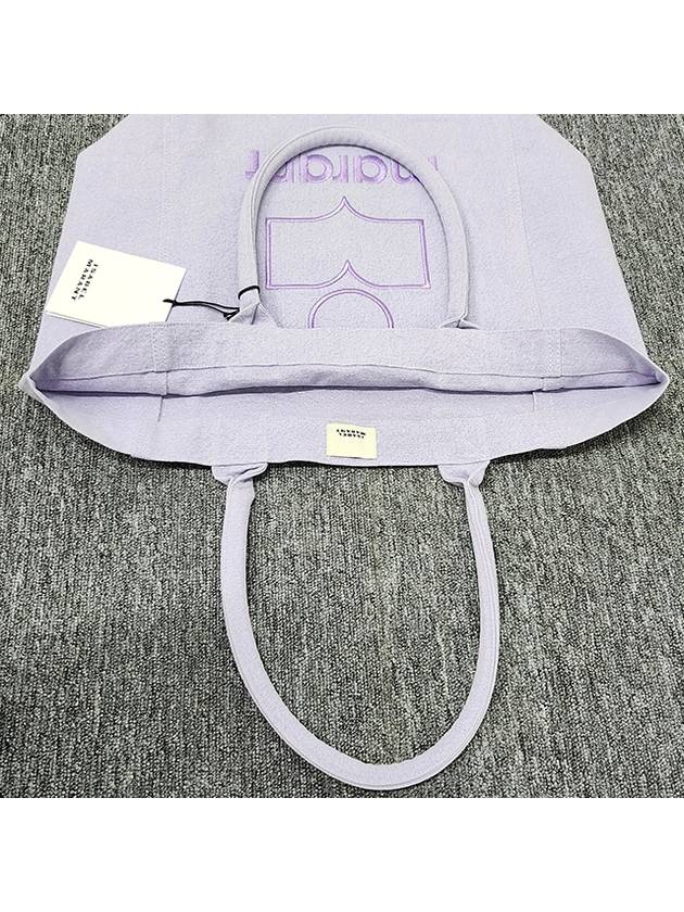 Yenky Logo Washed Cotton Tote Bag Lilac - ISABEL MARANT - BALAAN 6