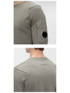 Men's Lens Wappen Long Sleeve Knit Top Gray - CP COMPANY - BALAAN.