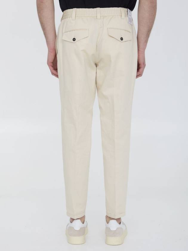 Cotton and linen trousers - PT TORINO - BALAAN 4