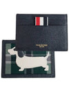 Hector Icon Applique Card Wallet Blue - THOM BROWNE - BALAAN 2