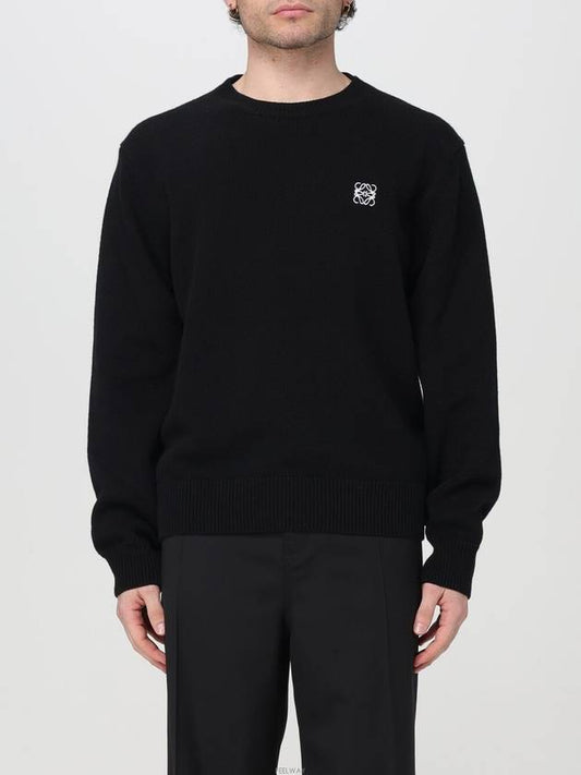 Anagram Wool Knit Top Black - LOEWE - BALAAN 2